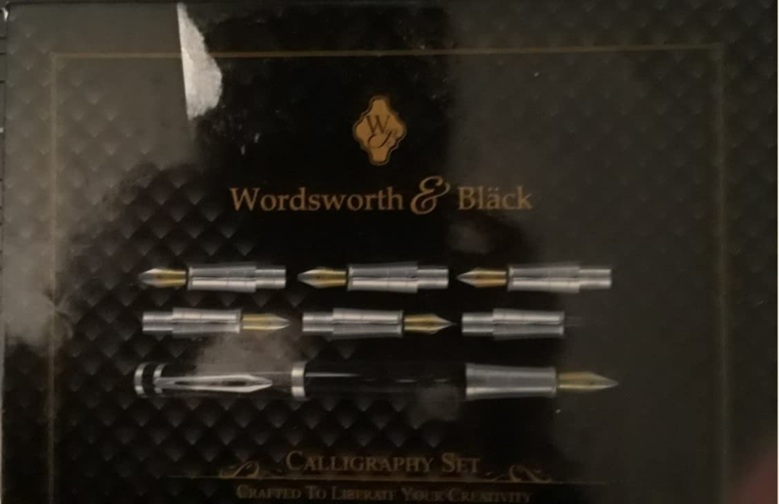 Wordsworth & Black Luxury Calligraphy Pen Set for Writing, 6 Nibs, Black | Fountain Ink Bottle, Cartridges & Refill Converter, Refillable, Black, High End Gift for Men & Women, Journaling & Lettering customer photo 2