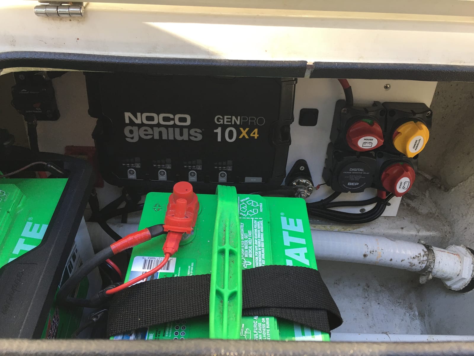 NOCO Genius GENPRO10X4: 4-Bank, 40A Onboard Battery Charger - 10A Per Bank, 12V Waterproof Marine Charger with Overcharge Protection & Temperature Compensation customer photo 2