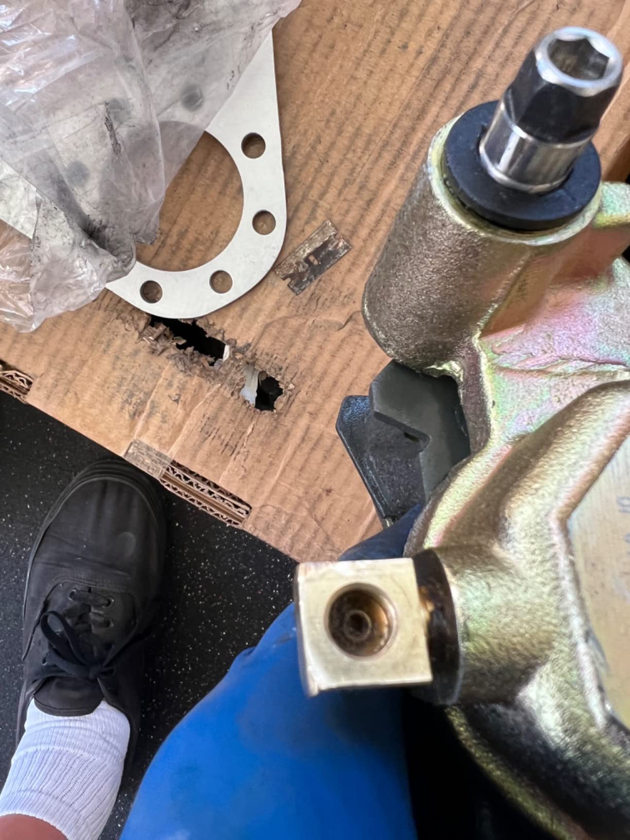 Southwest Wheel 3,500 lbs. Gold Finish Disc Trailer Axle Brake Kit for One Wheel customer photo 2