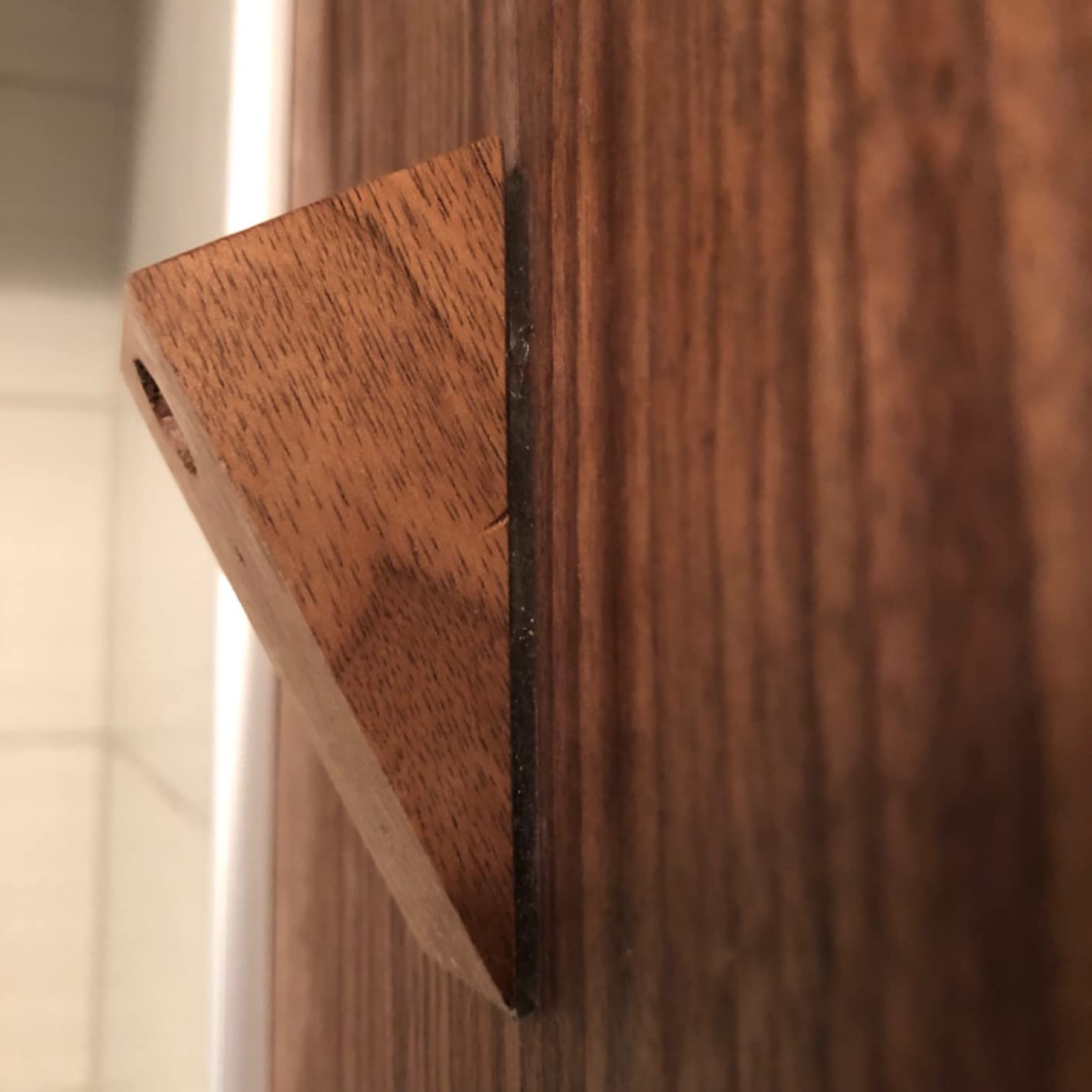 Wall Coat Hook Rack - Set of 3 - Black Walnut Wood Black Metal Decorative Hat Hooks for Hanging Coats - Hat Hangers for Wall customer photo 1
