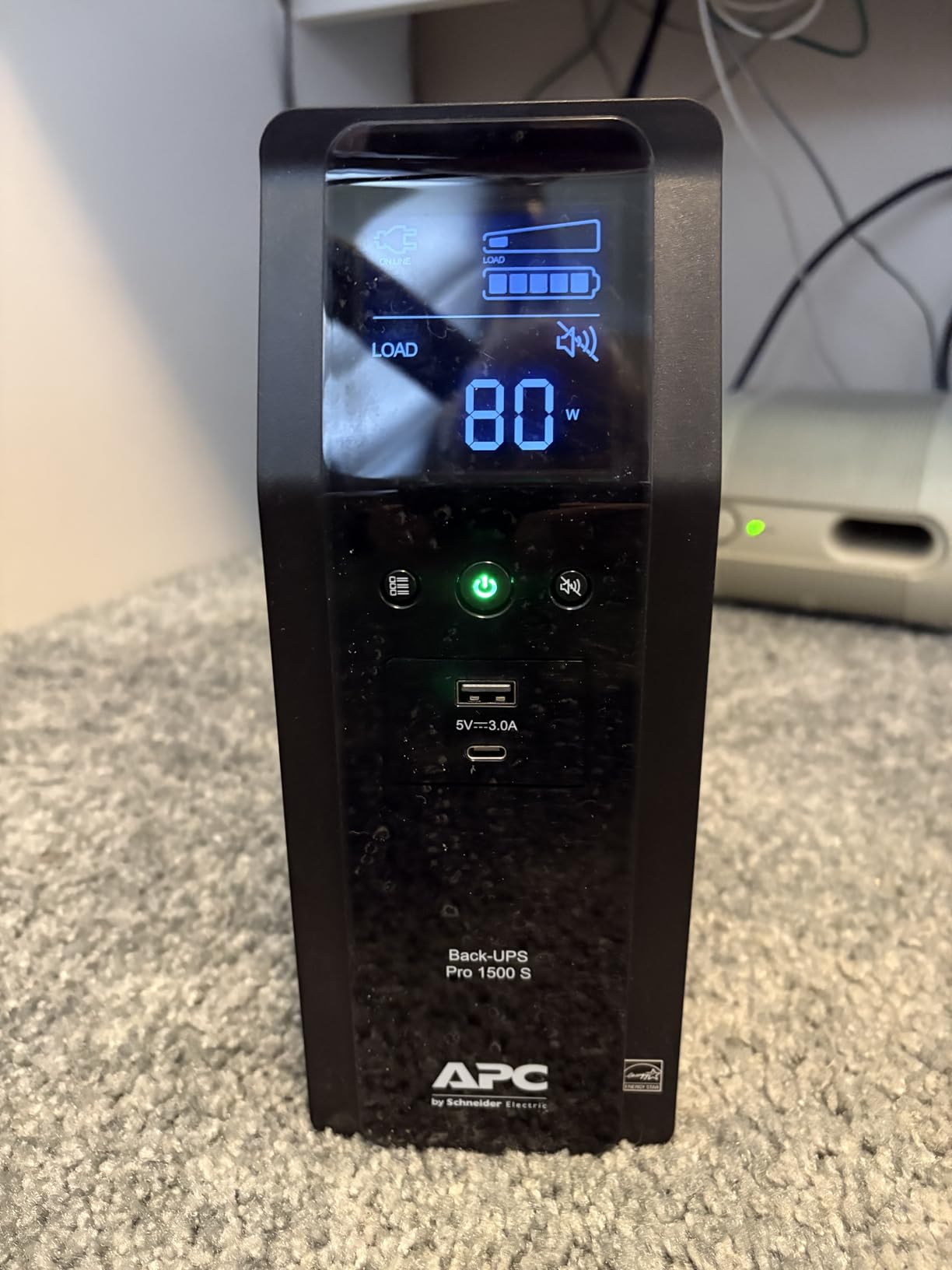 APC UPS 1500VA/900W Pure Sine Wave UPS for Computer, Electronics, BR1500MS2 | Back-UPS Pro sinewave UPS for PC, gaming & home offices. Surge protection, AVR, USB-C charging, User-replaceable battery customer photo 2