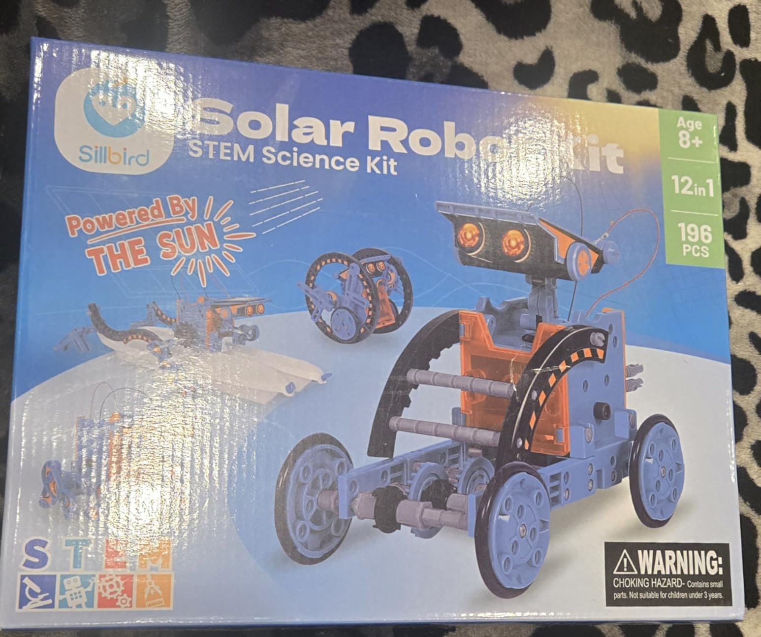 Sillbird Solar Building Robot Kit STEM Gift for Boys Aged 8-13, DIY Science Educational Toys for Kids Teens Birthday, 12-in-1 Solar or Battery Powered Robotic Set with 196 Pieces customer photo 1