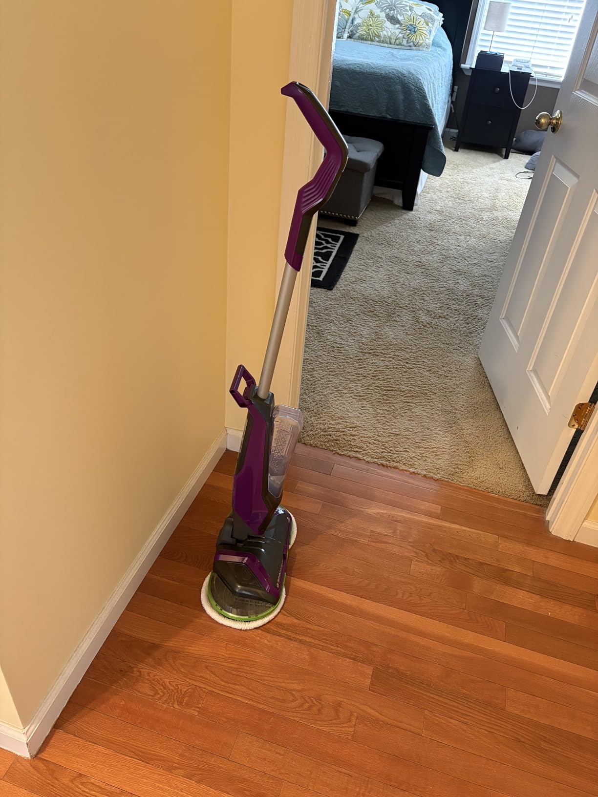 BISSELL Spinwave Cordless Pet Spin Mop, 18V Hard Floor Cleaner, 23157 | Reusable washable pads; pet stain removal; 18V for sealed wood, tile & laminate floors; cordless customer photo 2