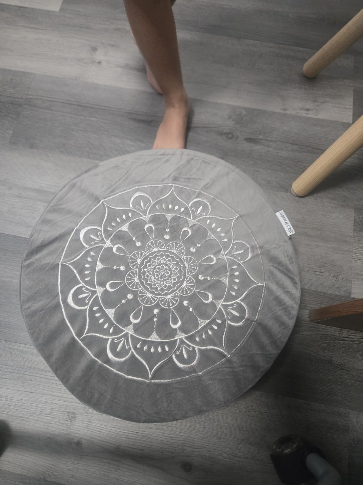 Hihealer Meditation Cushion, Traditional Tibetan Velvet Meditation Pillow customer photo 2