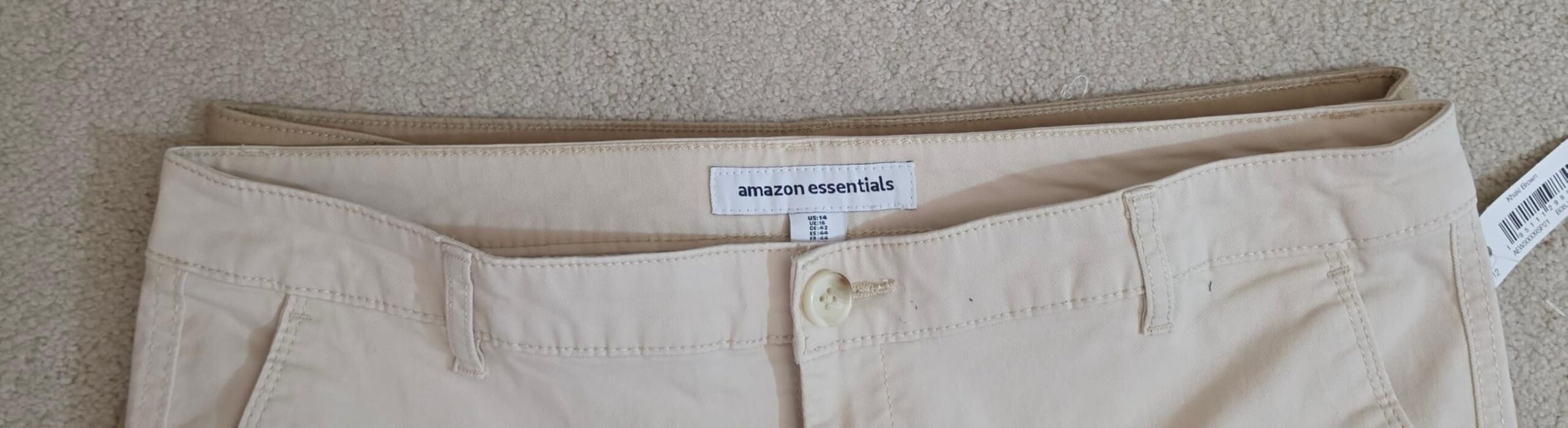 Amazon Essentials Women's Slim Fit Straight Leg Stretch Twill Chino Pant customer photo 2