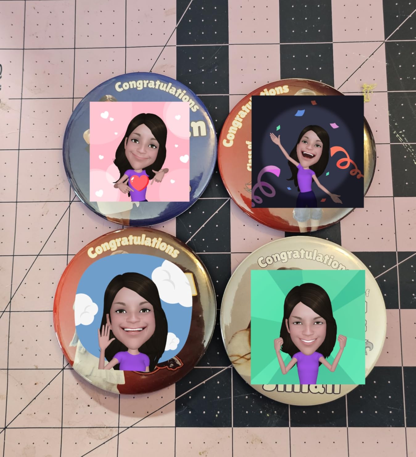 Button Maker Machine 58mm (2.25 in) Installation-Free, DIY Button Pin Maker Machine, Badge Punch Press with Free 100pcs Badge Supplies & Pictures & Circle Cutter customer photo 1