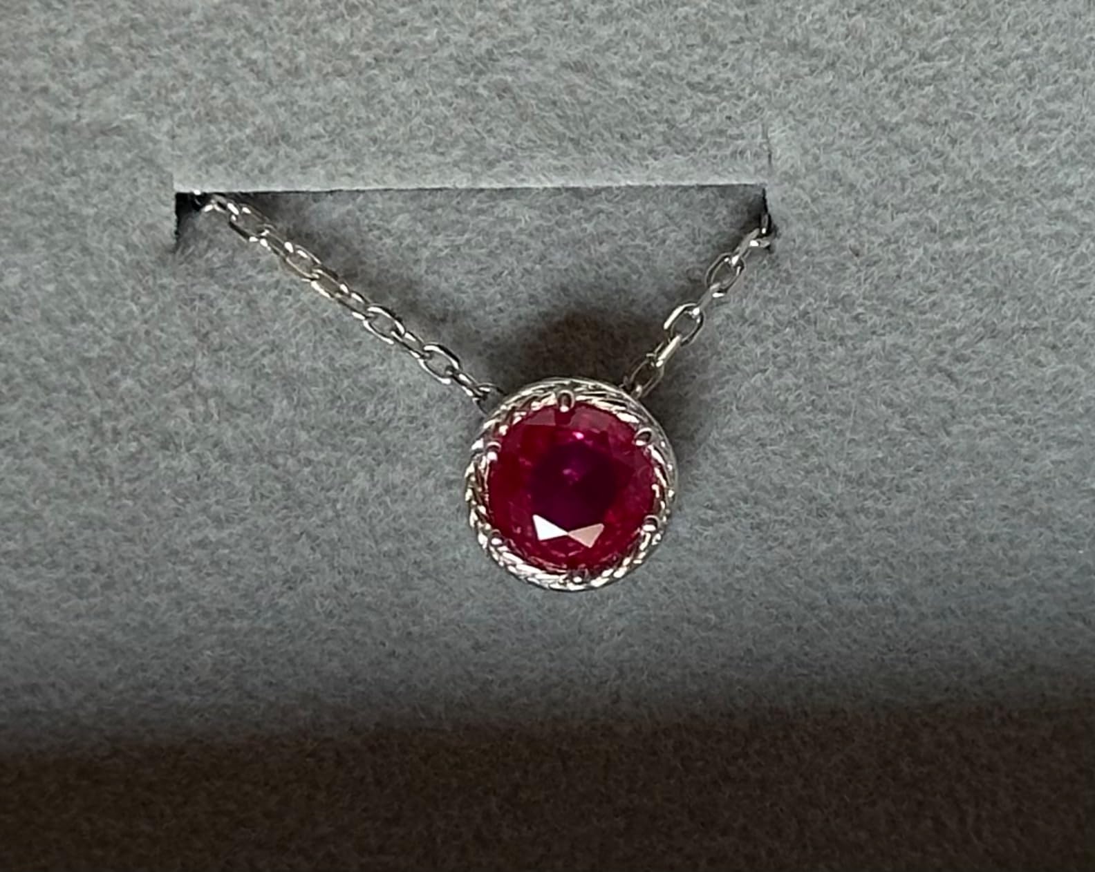 Sterling Silver Dainty Birthstone Pendant Necklace S925 White Gold Tiny Solitaire CZ Pendant Birthday Gift for Women customer photo 2