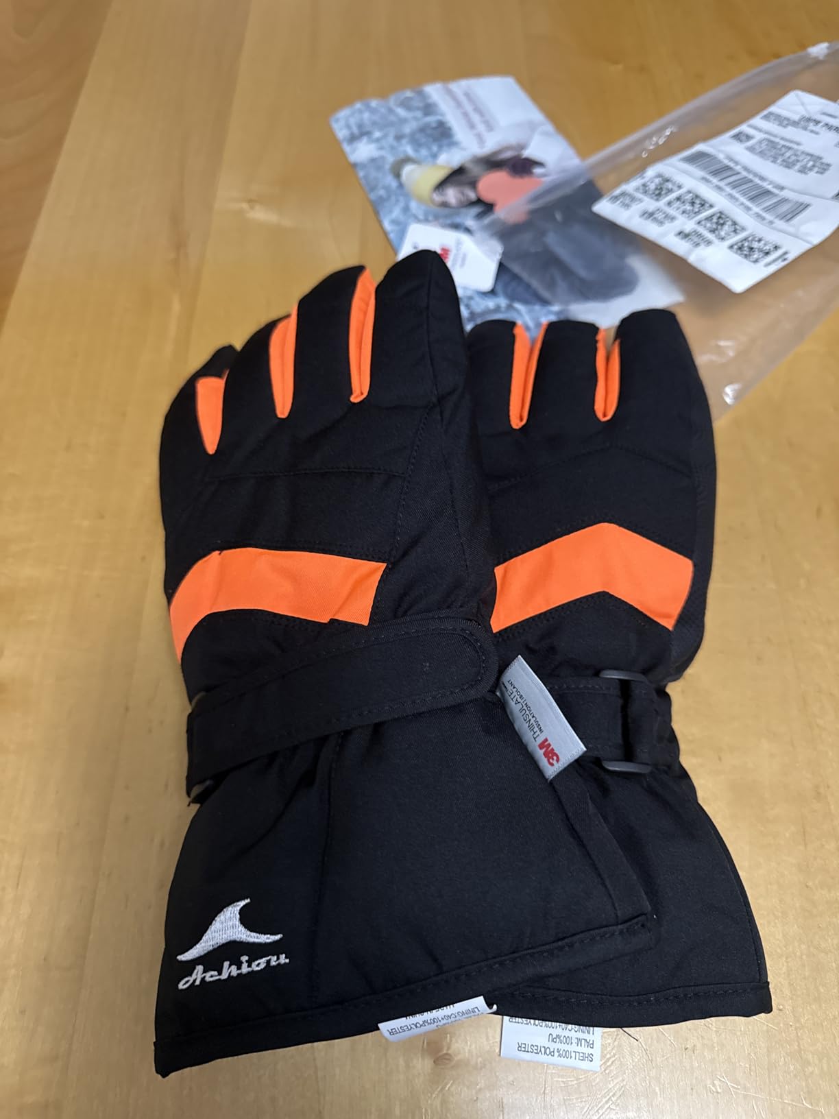 Achiou Ski Gloves Waterproof Snow Gloves for Men Women Winter Snowboarding | Warm Insulated Ski Glove With 3M Thinsulate, Waterproof Shell and Touchscreen Fingertips for Skiing and Winter Outdoor Sports customer photo 1