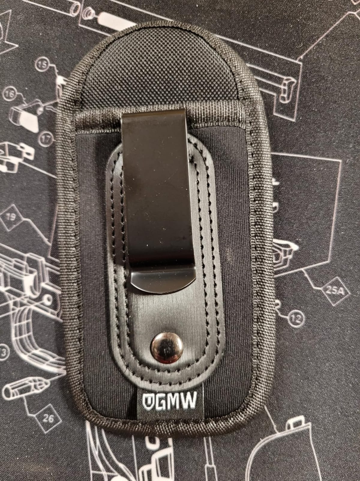 Universal Magnetic IWB/OWB Magazine Holster for 9mm .380 .40 .45 | Magazine Pouch for 1911, Glock 17/19/43, M&P S&W, Pistol Mag Pouch for Single/Double Stack Handgun Magazines and Ammunition customer photo 2