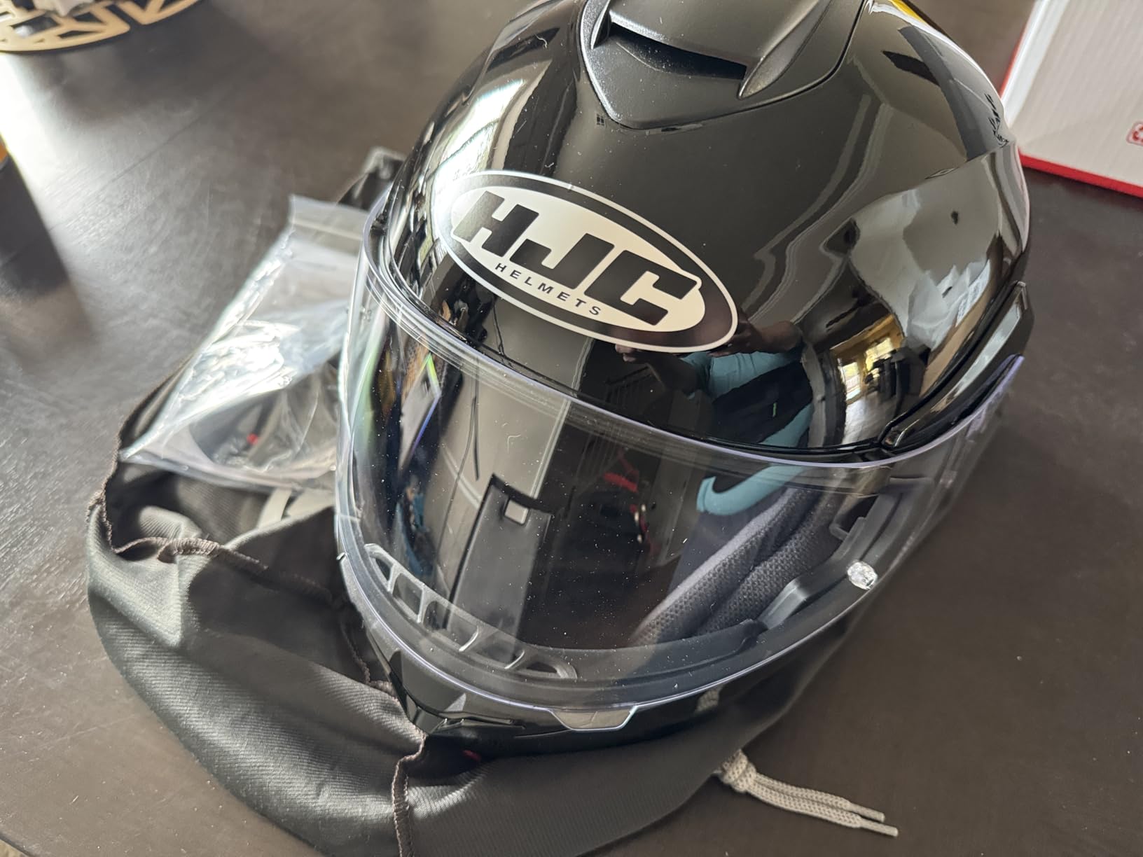 HJC C91 Solid Modular Motorcycle Helmet with HJ-17 Pinlock Shield, DOT Approved customer photo 2