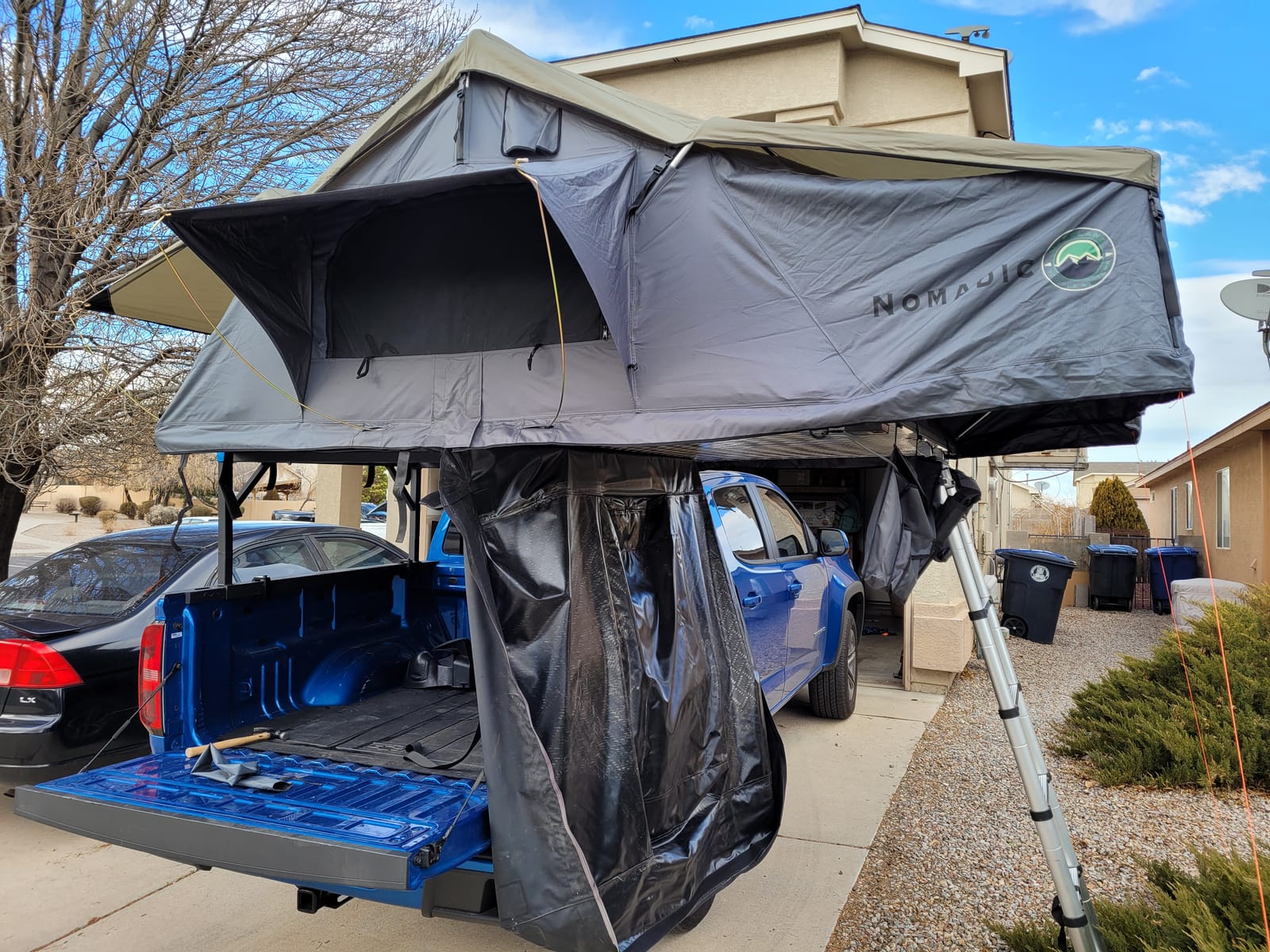 Extended Soft Shell Rooftop Tent, 4-Person - Overland Vehicle Systems HD Nomadic 4 - Grey Body & Green Rainfly customer photo 1
