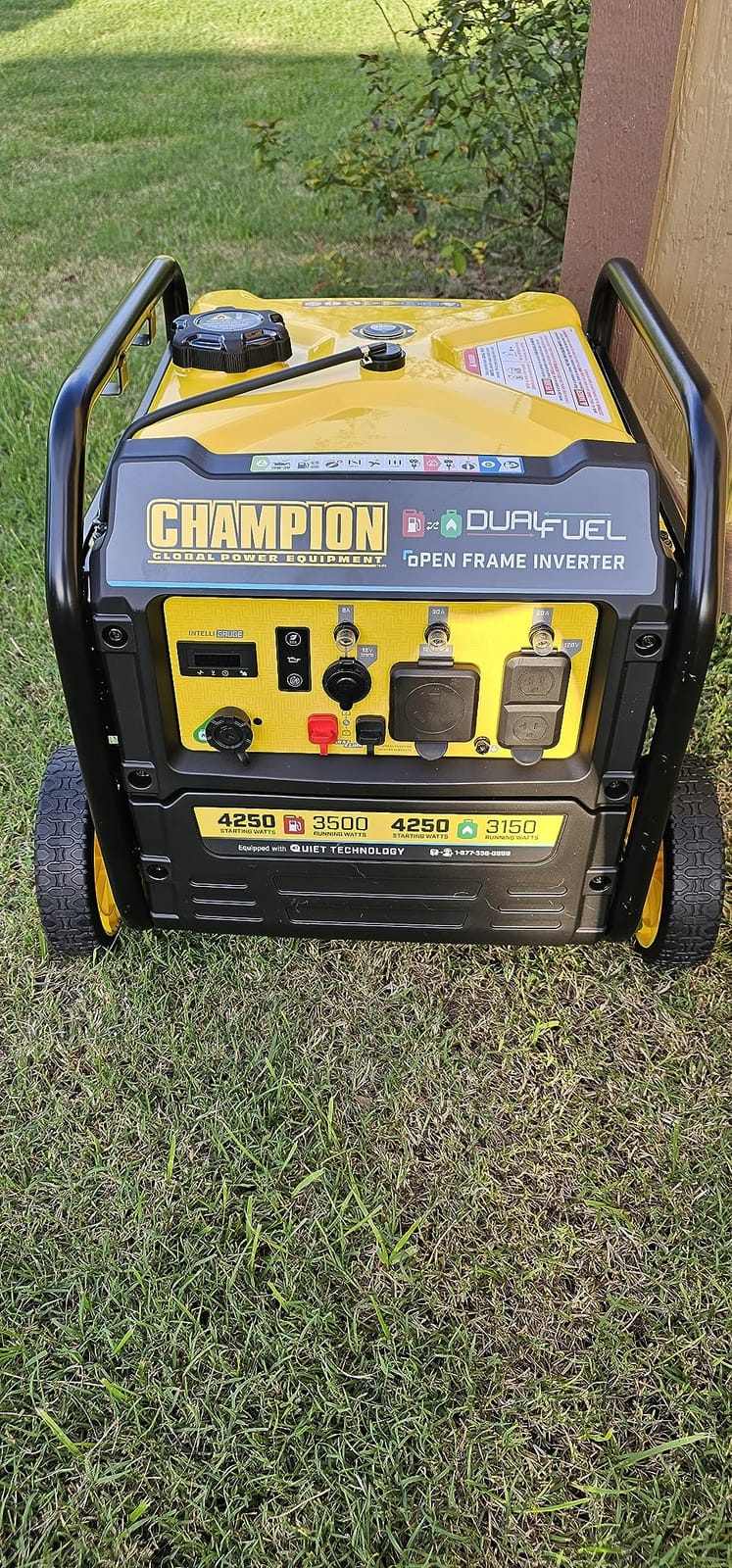 Champion 4250-Watt Dual Fuel Portable Open Frame Inverter Generator, CARB customer photo 2