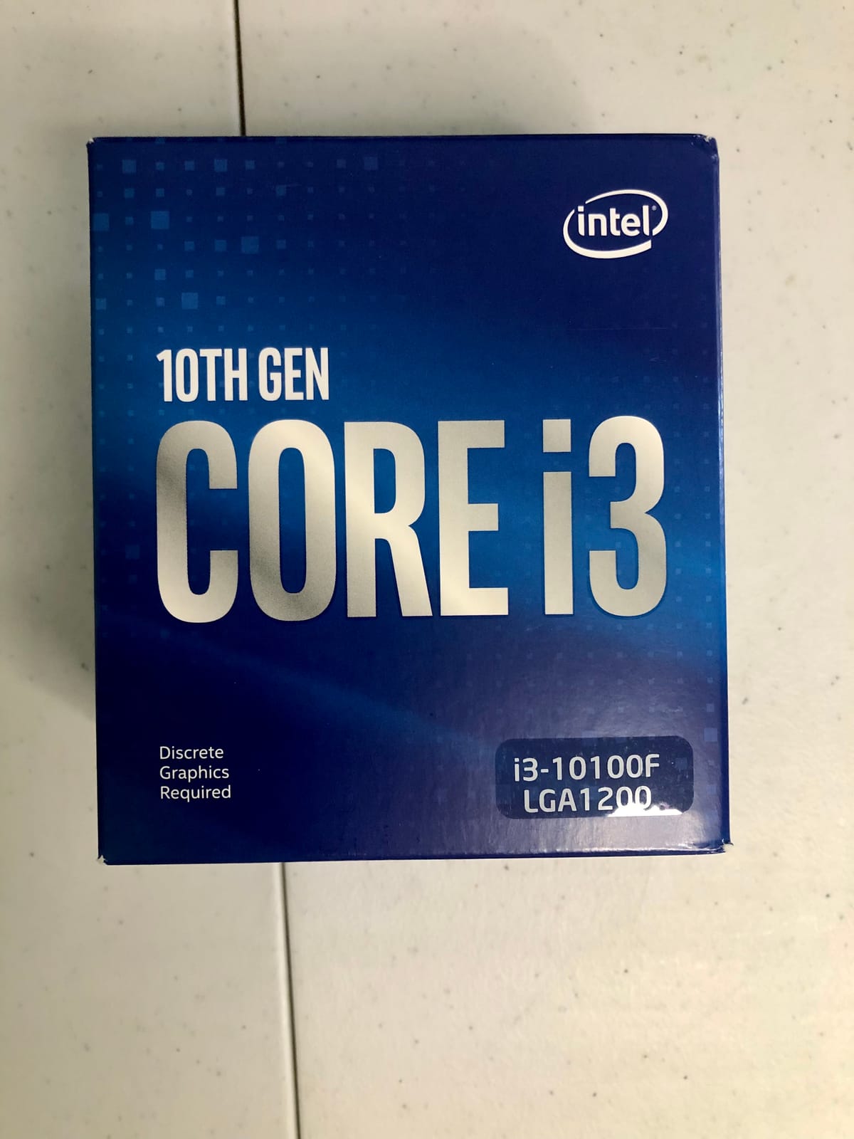 Intel Core i3-10100F Desktop Processor, 3.6 GHz, 6MB Cache, LGA1200, 4 Cores / 8 Threads customer photo 1