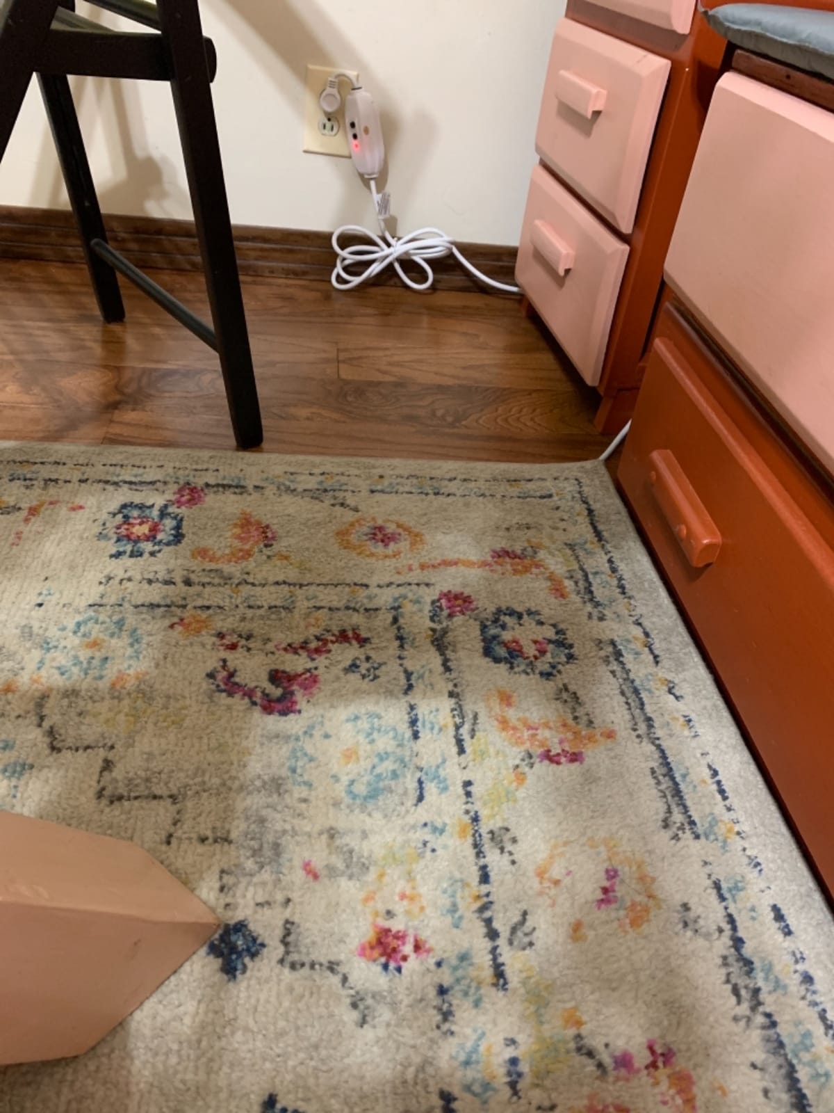 Portable Heated Floor Mat, Small (22x34 inches) Fits under a 2' x 3' Rug, Foot Warmer Under-Rug Pad for Heated Rug, Electric Radiant Floor Heater for Area Rugs customer photo 1