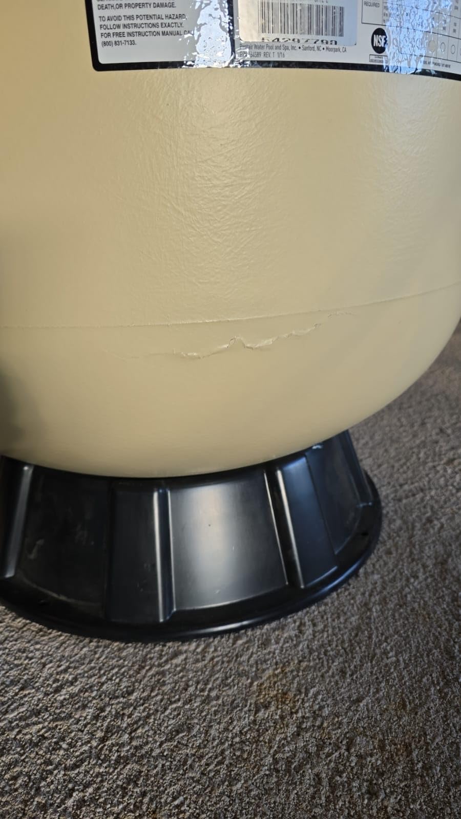 Pentair TR60 Triton II 24 inch Side Mount In Ground Pool Sand Filter (EC-140264) customer photo 2