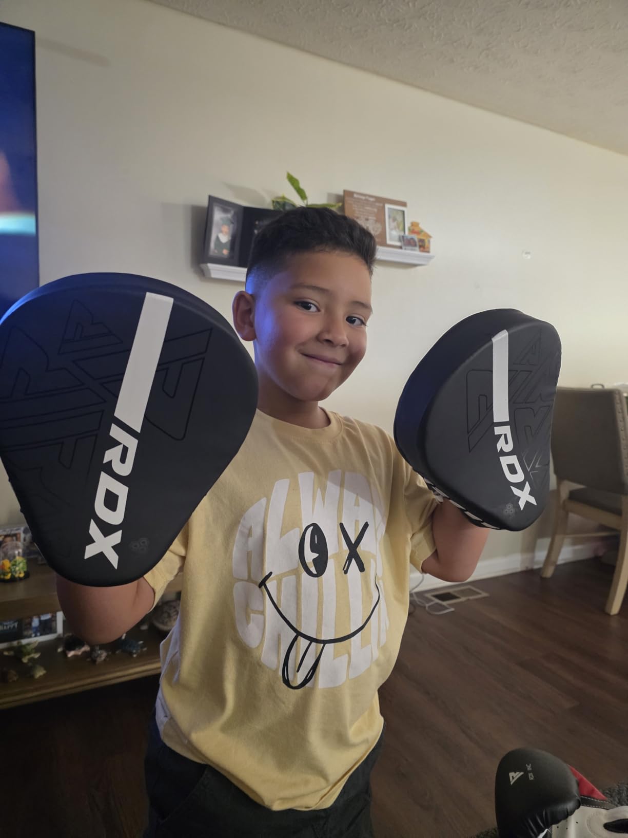 RDX Boxing Pads Curved Focus Mitts, Maya Hide Leather Kara Hook and Jab Training Pads customer photo 2