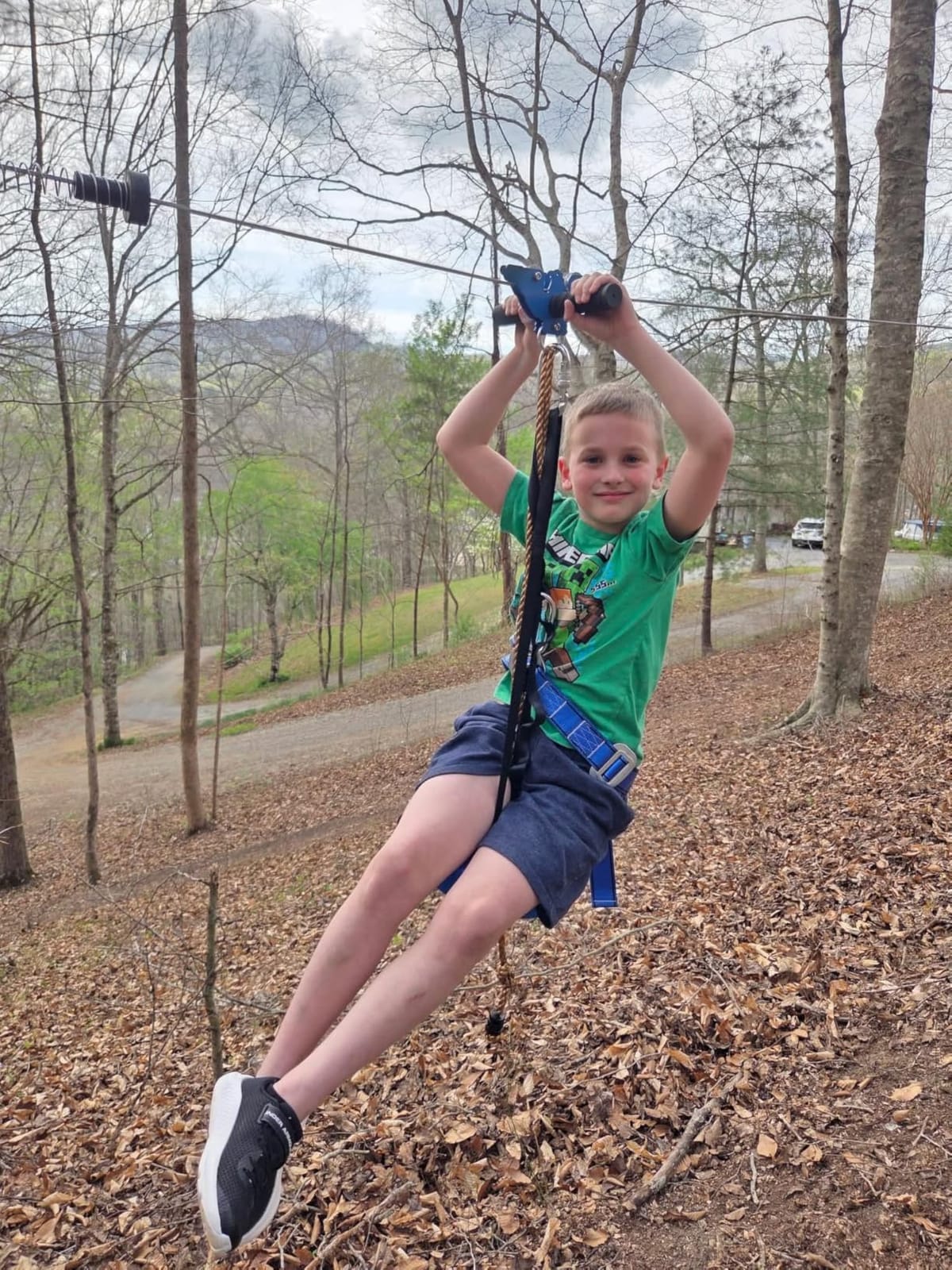 X XBEN 120FT Zip line Kit for Kids and Adults, Zip Lines for Backyard | Included Swing Seat, Ziplines Brake, and Steel Trolley, Outdoor Playground Equipment, ASTM/CPC, Easy Setup, Gift Package customer photo 2