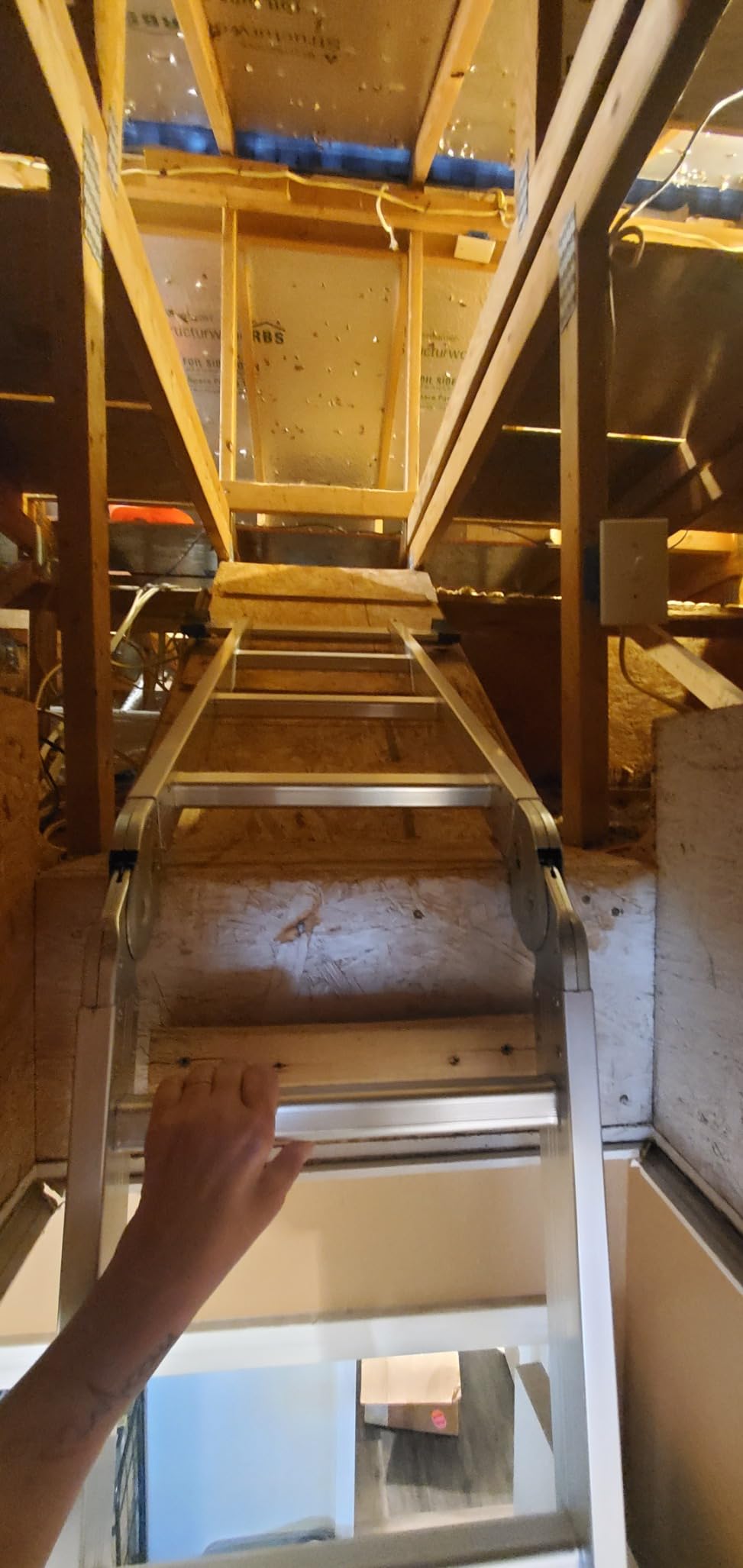 LUISLADDERS Folding Ladder Multi-Purpose Aluminium Extension 7 in 1 Step Heavy Duty Combination EN 131 Standard (12.5 Feet) customer photo 2