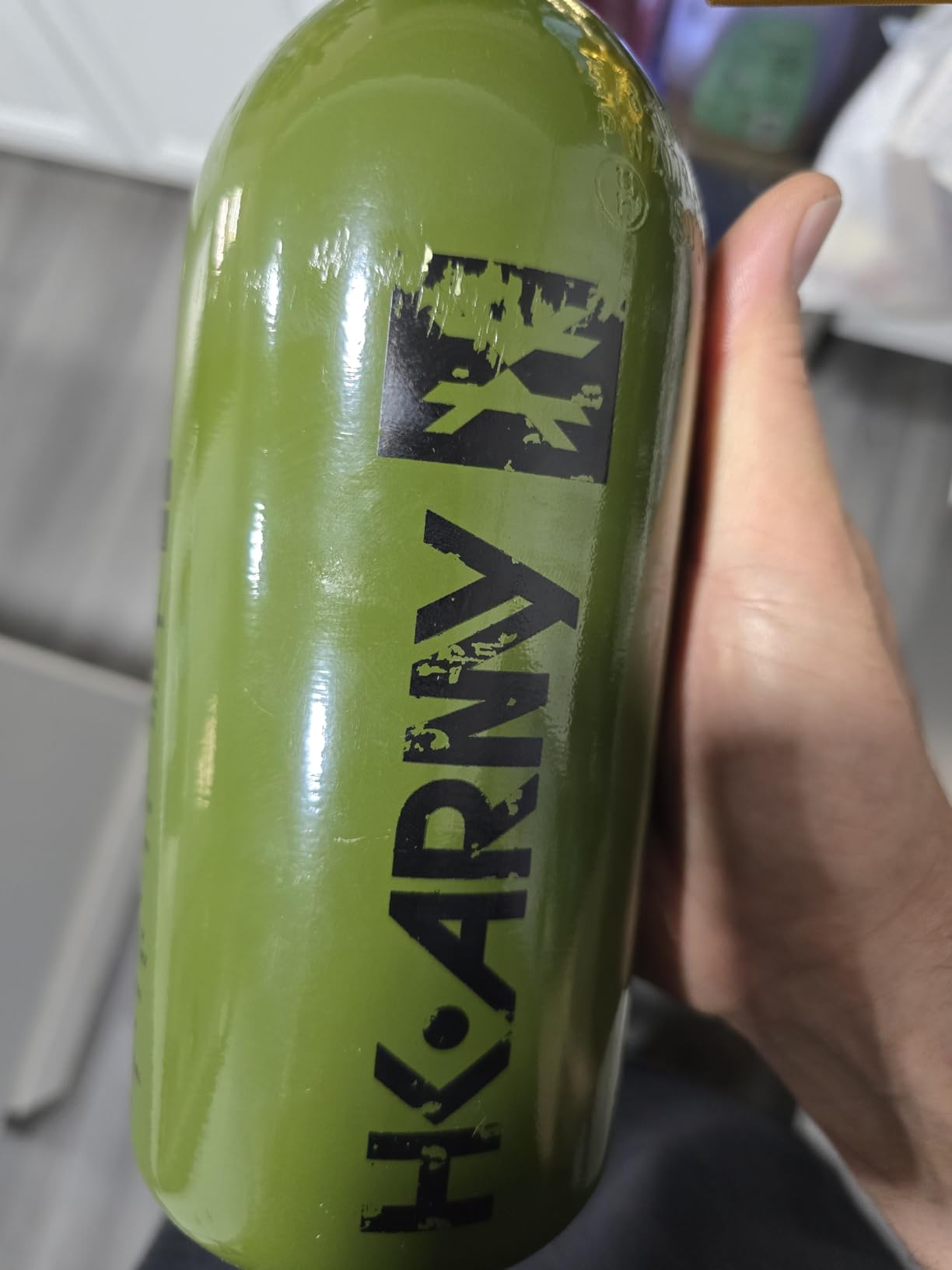 HK Army Paintball Aluminum HPA Tank W/Regulator - 48/3000 - Olive customer photo 1