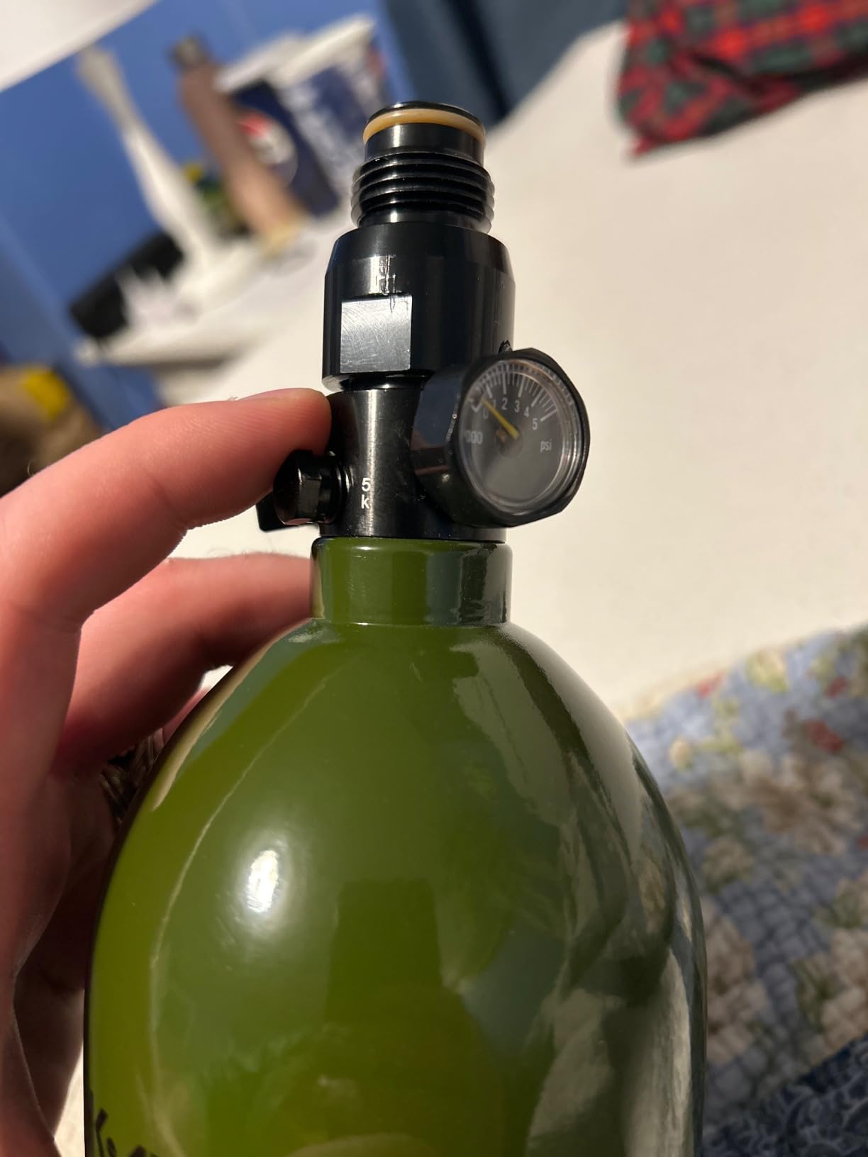 HK Army Paintball Aluminum HPA Tank W/Regulator - 48/3000 - Olive customer photo 2