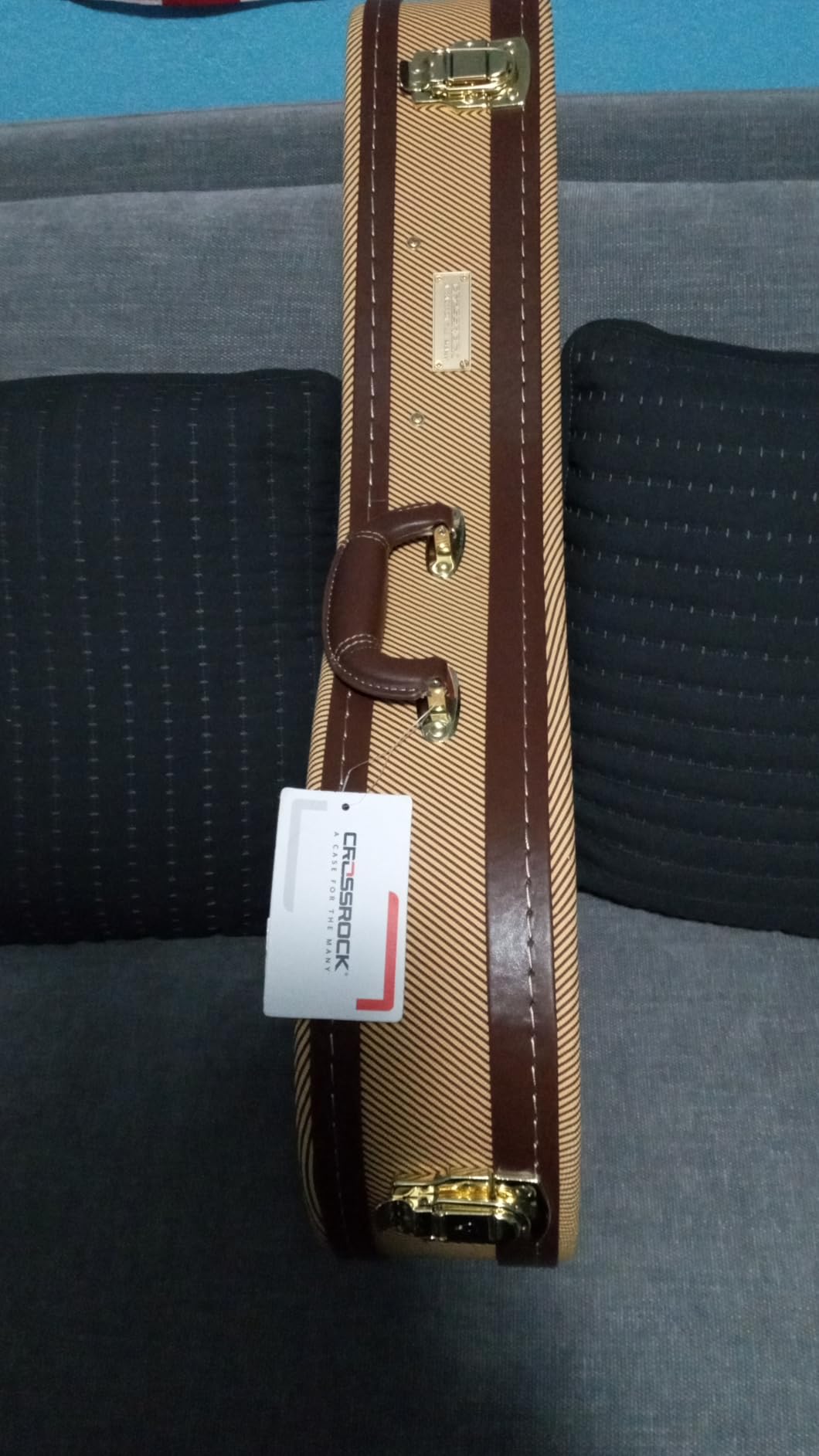 Crossrock Hard Shell Case for F-Style Mandolin in Vinyl Tweed(CRW620MFTW) customer photo 1