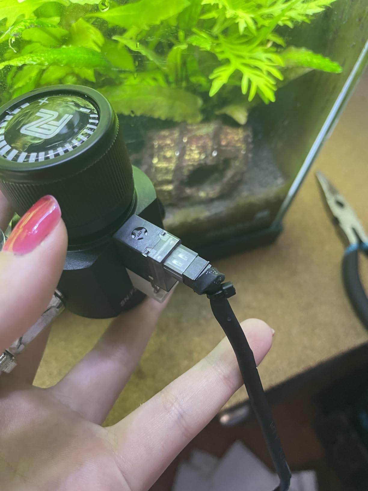 FZONE Aquarium CO2 Regulator Mini Series V3.0 Dual Stage with DC Solenoid and Bubble Counter Check Valve Compatible Paintball Tank CGA320 CO2 Cylinder | Adjustable Pressure, Wide Compatibility customer photo 2