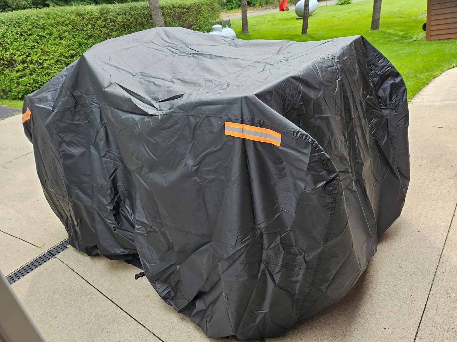 KEMIMOTO 300D ATV Cover, Universal Waterproof Four Wheeler Cover | Compatible with Polaris Sportsman 450 570 Sportsman Fourtrax Can-Am Kawasaki Arctic Cat CFMOTO, 82.7'' X 51.2'' X 46.5'' customer photo 1