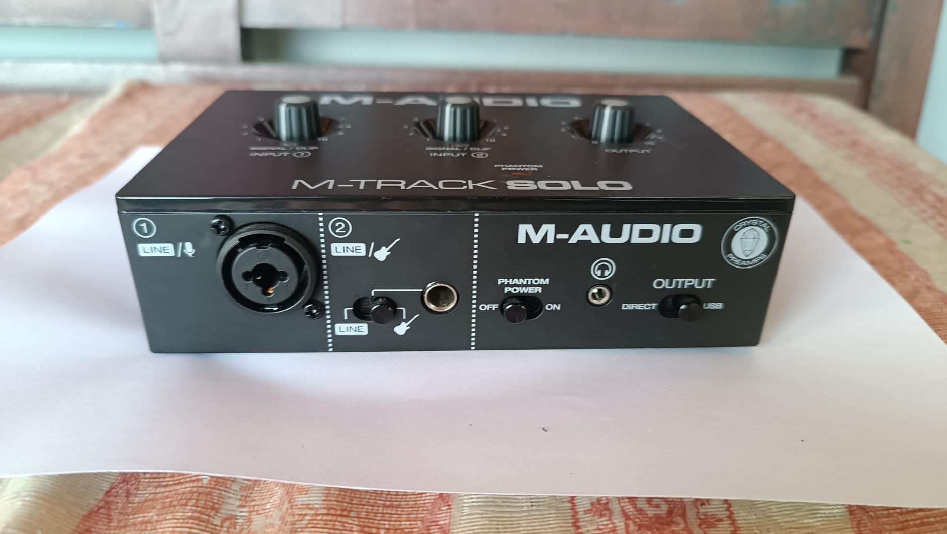 M-AUDIO M-Track Solo USB Audio Interface | XLR, Line and DI Inputs, Professional Software Suite customer photo 2