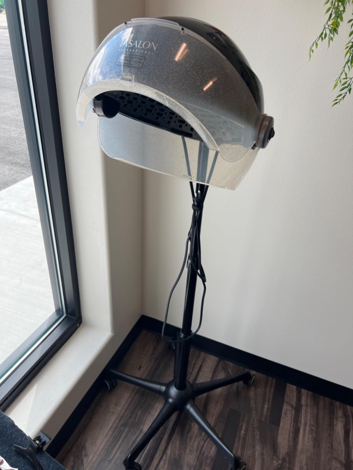 TASALON Ionic Hooded Hair Dryer - 1875W Bonnet Dryer with 3 Temperature Settings - Portable Standing Dryer for Home and Salon customer photo 2
