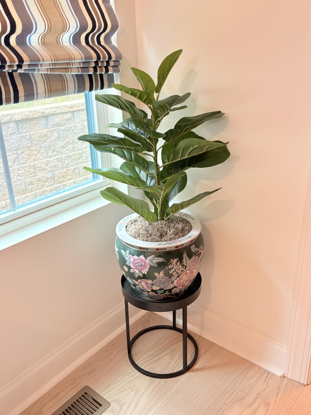 Artificial Fiddle Leaf Fig Tree/Faux Ficus Lyrata for Home Office Decoration, 30.5