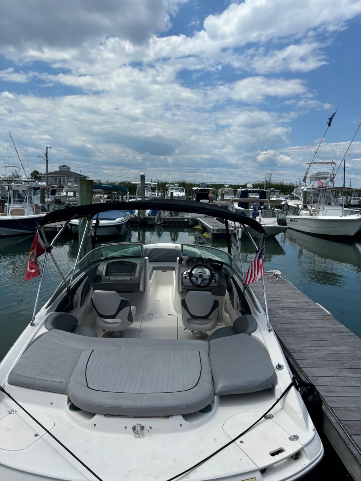 MSC Captain Boat Seat (White/Charcoal) customer photo 1