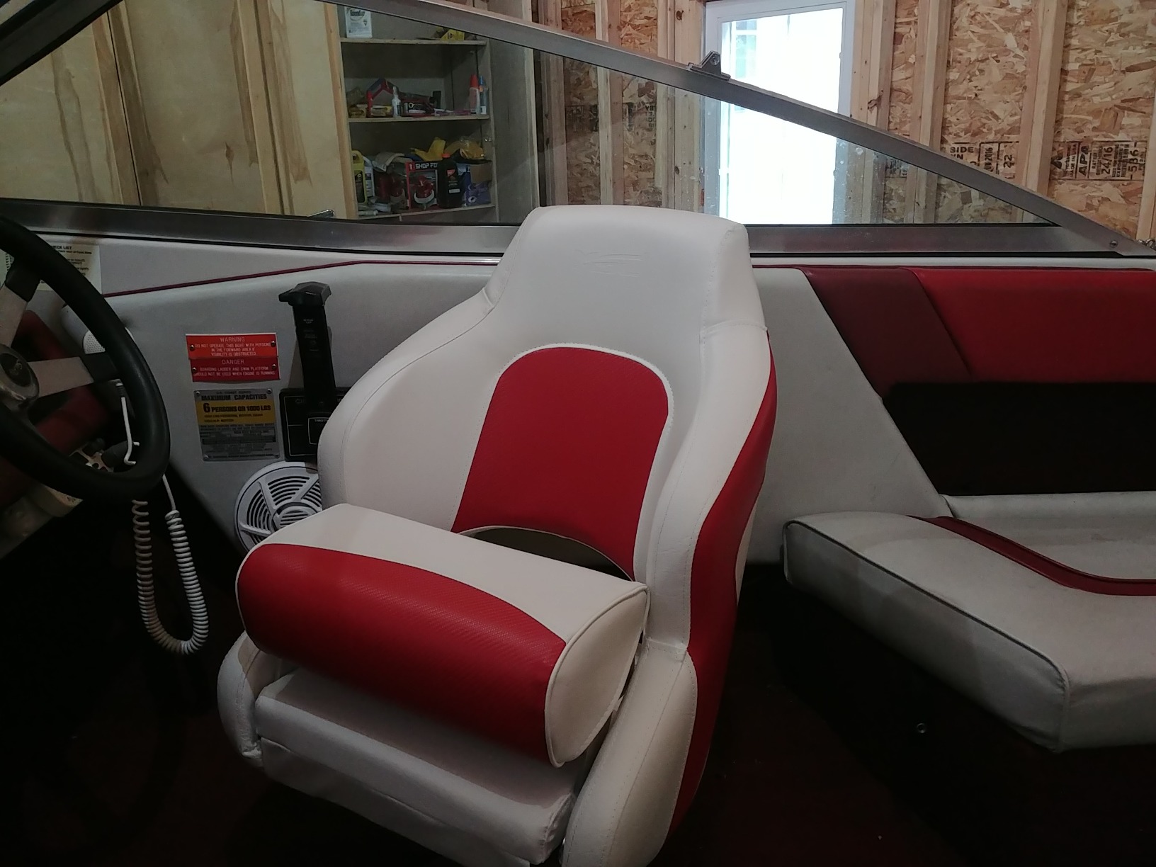MSC Captain Boat Seat (White/Charcoal) customer photo 2