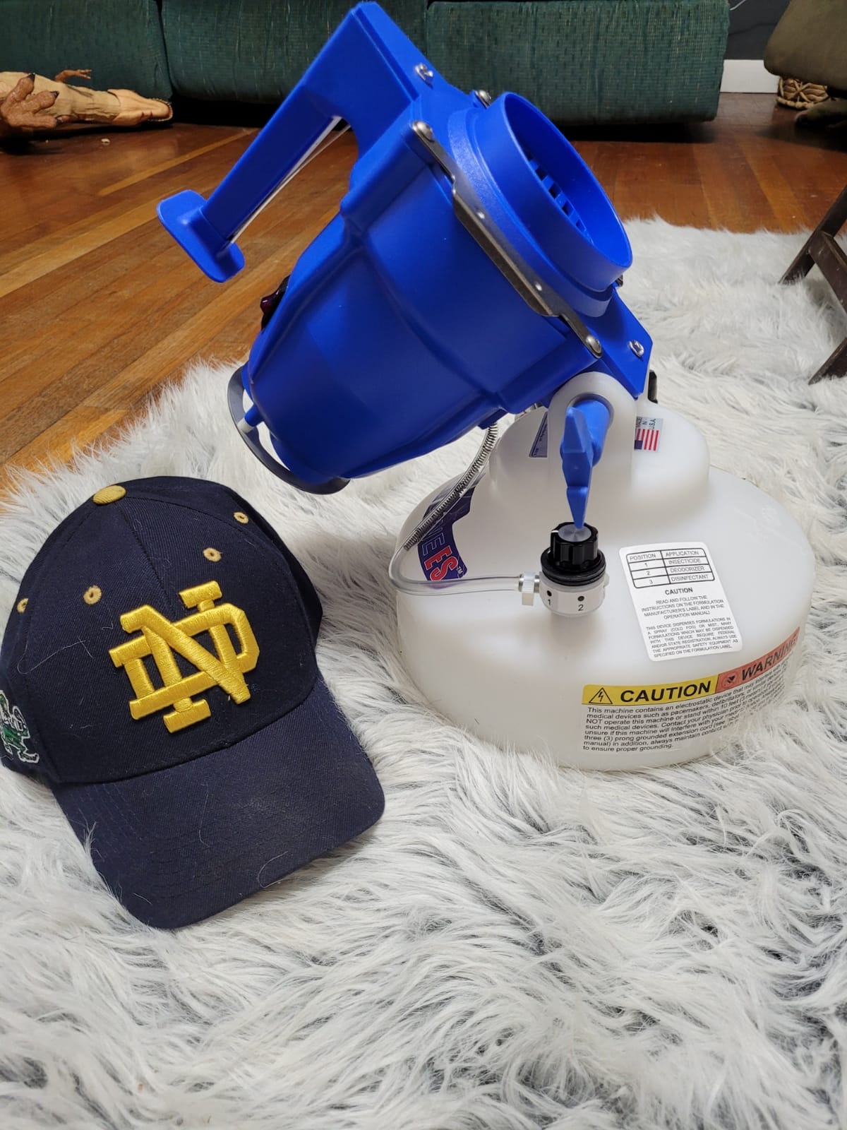Hurricane ES Electrostatic Corded ULV Hand Carry 1-Gallon Fogger Adjustable Particle Size 10-50 Microns customer photo 1