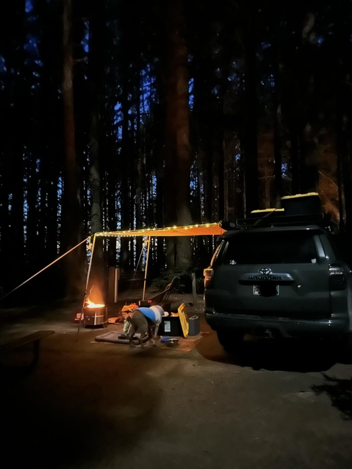 Timber Ridge Car Awning Camper Awning 8.2X6.5ft Truck Tent Waterproof PU10000mm UV50+ Rooftop Overland Camping, Retractable Side Tent Shade for Car/SUV/Truck/Van, Beige customer photo 2