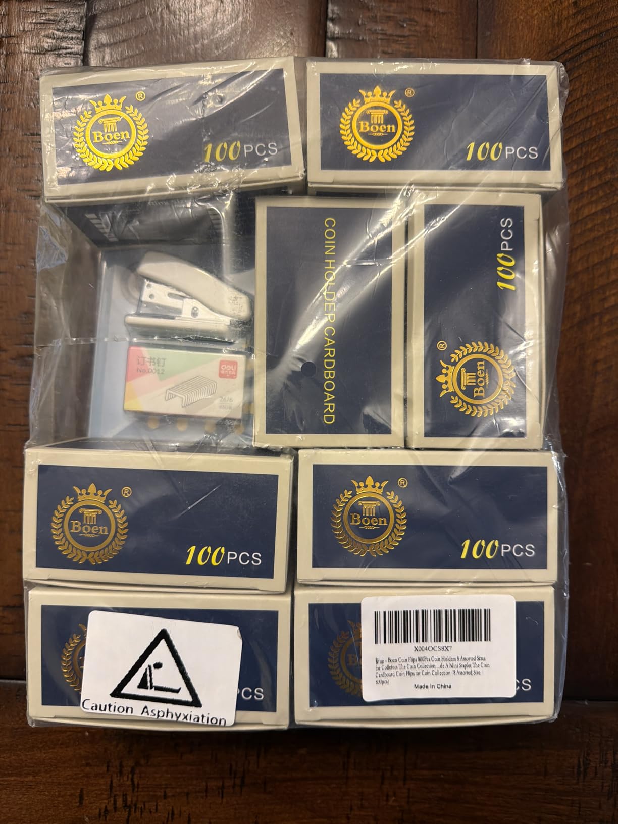 Boen 1000Pcs Coin Flips Assorted 10 Sizes Coin Holders for Collectors The Coin Collection Supplies Include A Mini Stapler The Coin Cardboard Coin Flips for Coin Collection (10 Assorted Size 1000pcs) customer photo 1