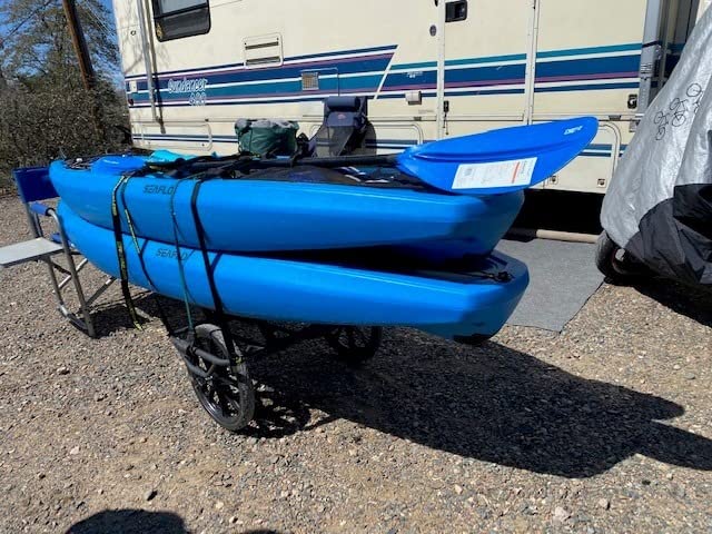 Suspenz All-Terrain Kayak Cart Dolly, Super Duty Canoe Cart with No-Flat Airless Wheels, 350 lb Capacity, Foldable Kayak Dolly, Model 22-9908 customer photo 1