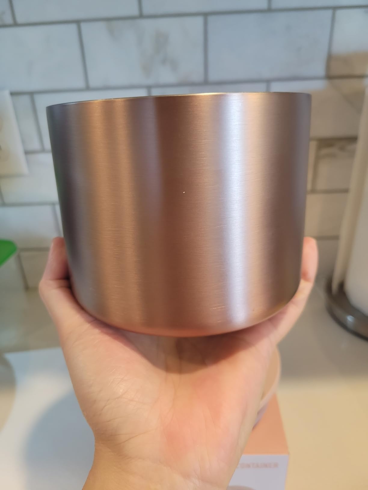 Bentgo Stainless Steel Insulated Food Container - Leak-Proof, Triple-Layer Insulation, Vacuum Seal, Built-In Handle, Wide Opening, 2.4 Cups (19 fl oz), for Cool/Warm Foods (Stainless Steel) customer photo 1