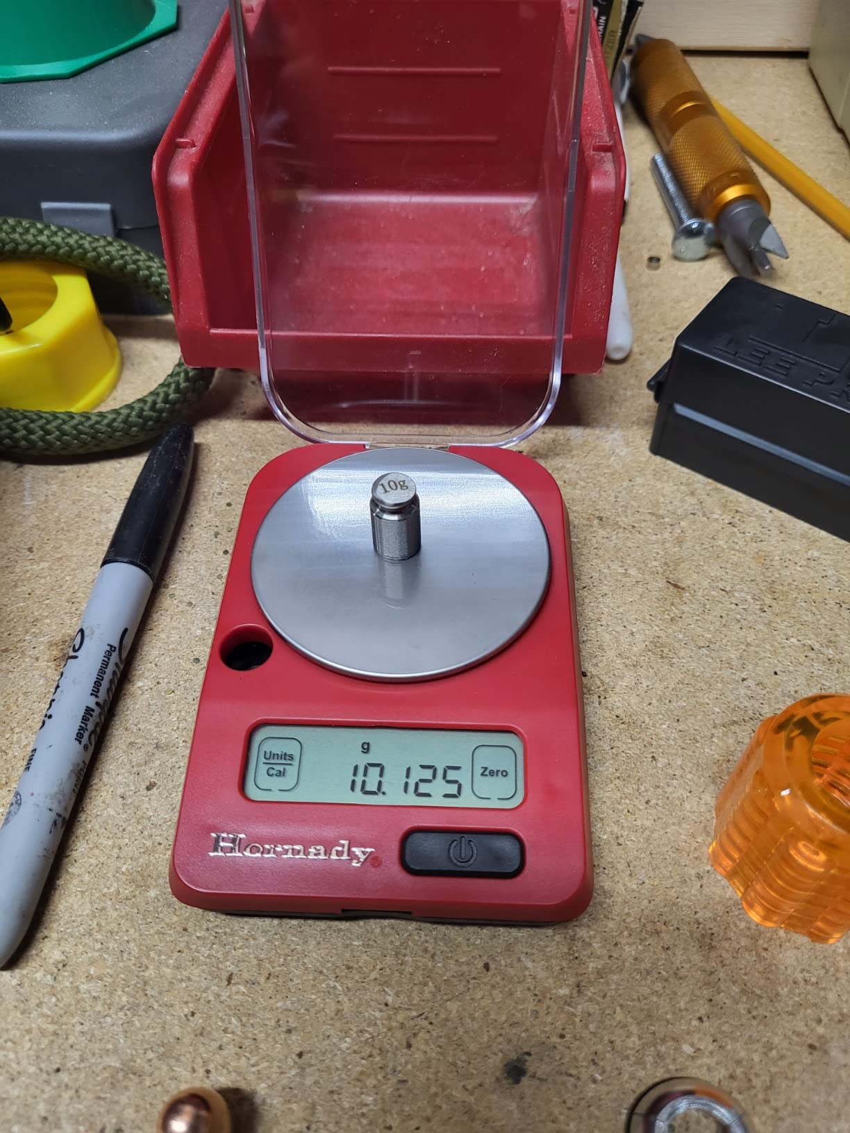 Hornady G3-1500 Electronic Scale, 050104 - Portable Battery Operated Digital Pocket Scale to Weigh Bullets, Cases, Trickle Powder & More Up to 1500 Grain Capacity with 0.1 Accuracy & Reliable Results customer photo 2