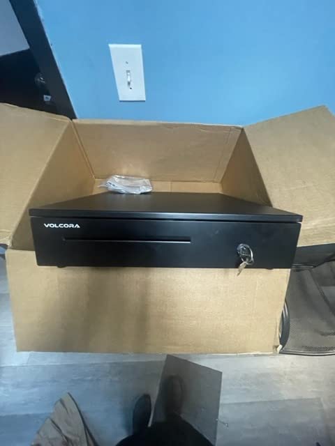 Volcora Cash Register Drawer with Under Counter Mounting Metal Bracket - 16