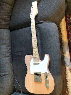 Leo Jaymz DIY TL Style Electric Guitar Kits with Mahogany Body and Maple Neck - Maple Fingerboard and All Components Included (TL) customer photo 2