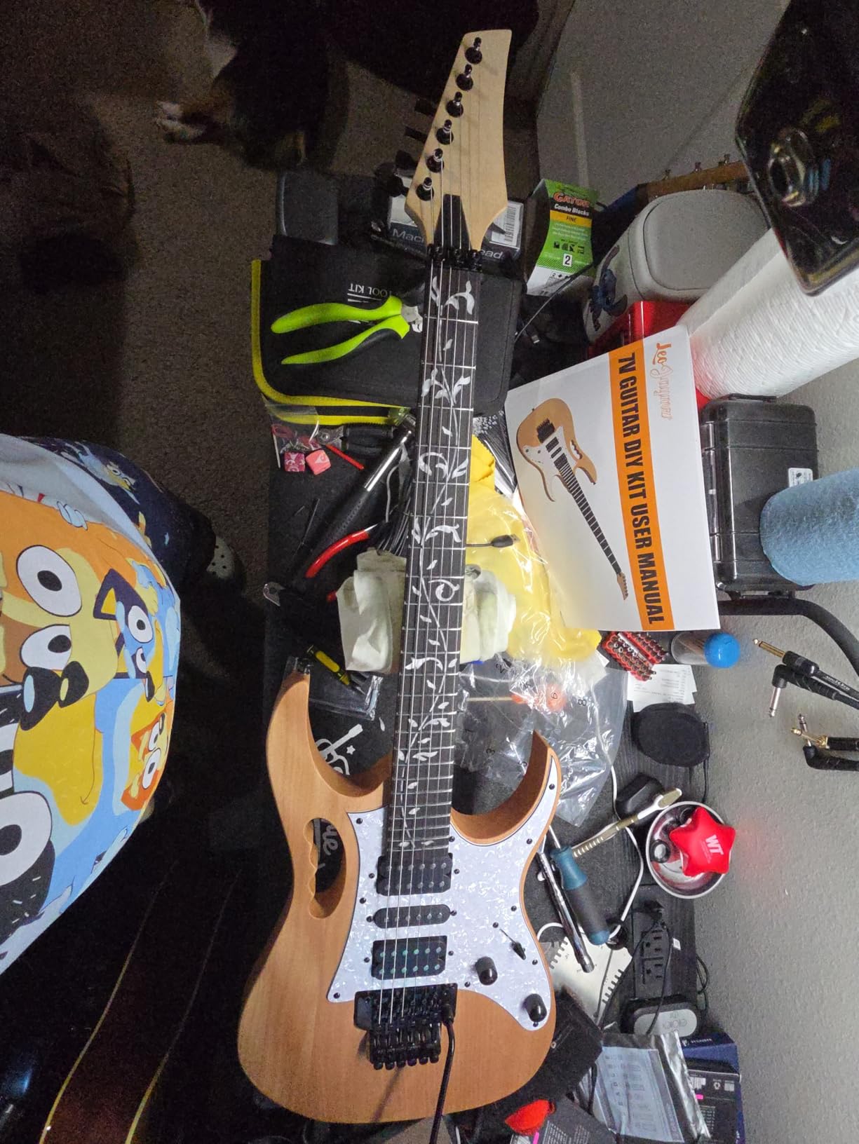 Leo Jaymz DIY Electric Guitar Kits in IBZ Style - Mahogany Body and Maple Neck - All Components Included (7V) customer photo 1