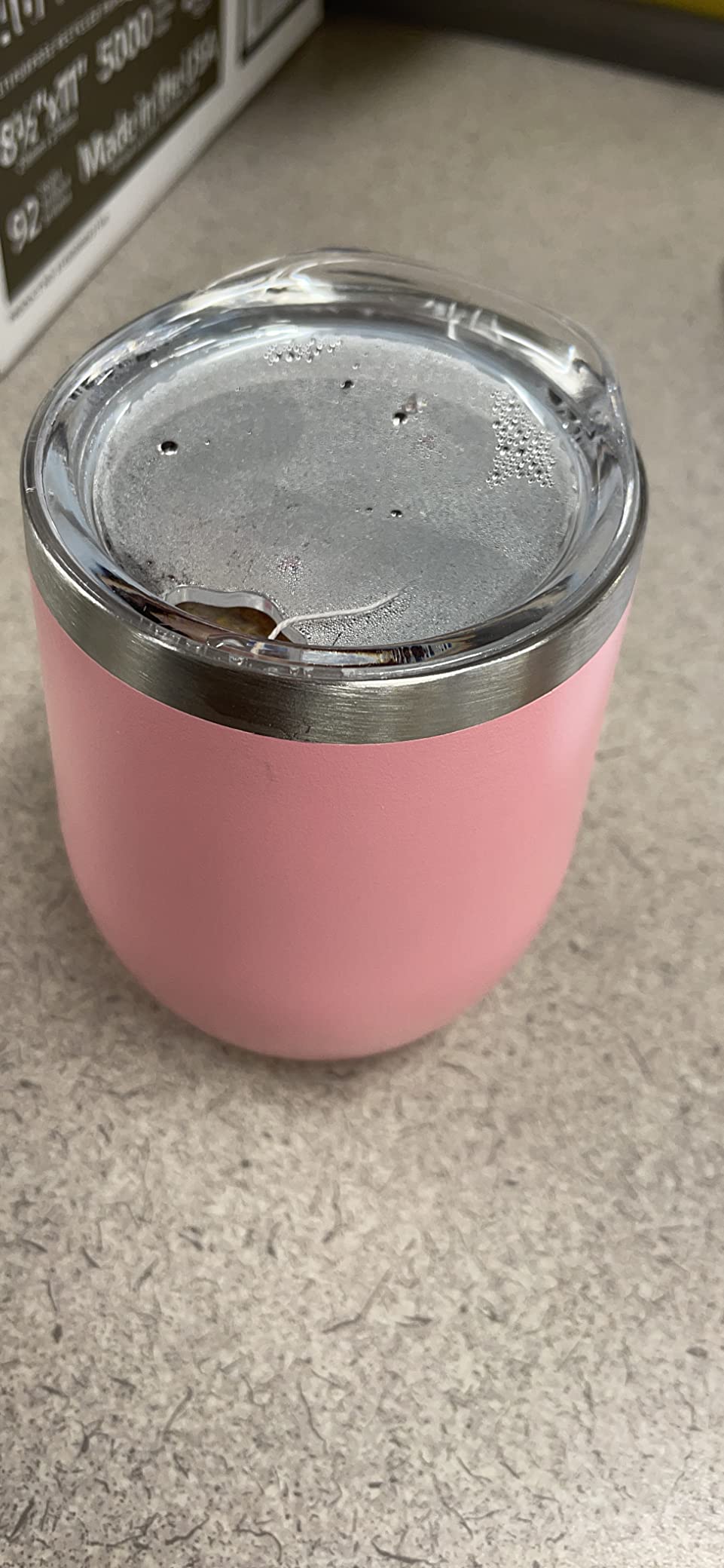 6 Pack Stainless Steel Wine Tumblers, 12Oz Insulated Wine Tumbler, Double Wall Insulated Wine Glass, Stainless Steel Stemless Wine Cups with Lids for Coffee, Wine, Cocktails, Champaign, Silver customer photo 2