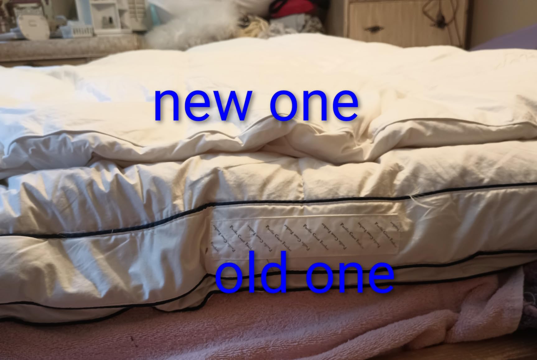 ELEMUSE Queen Goose Down Feather Mattress Topper, Feathered Pillow Top customer photo 2