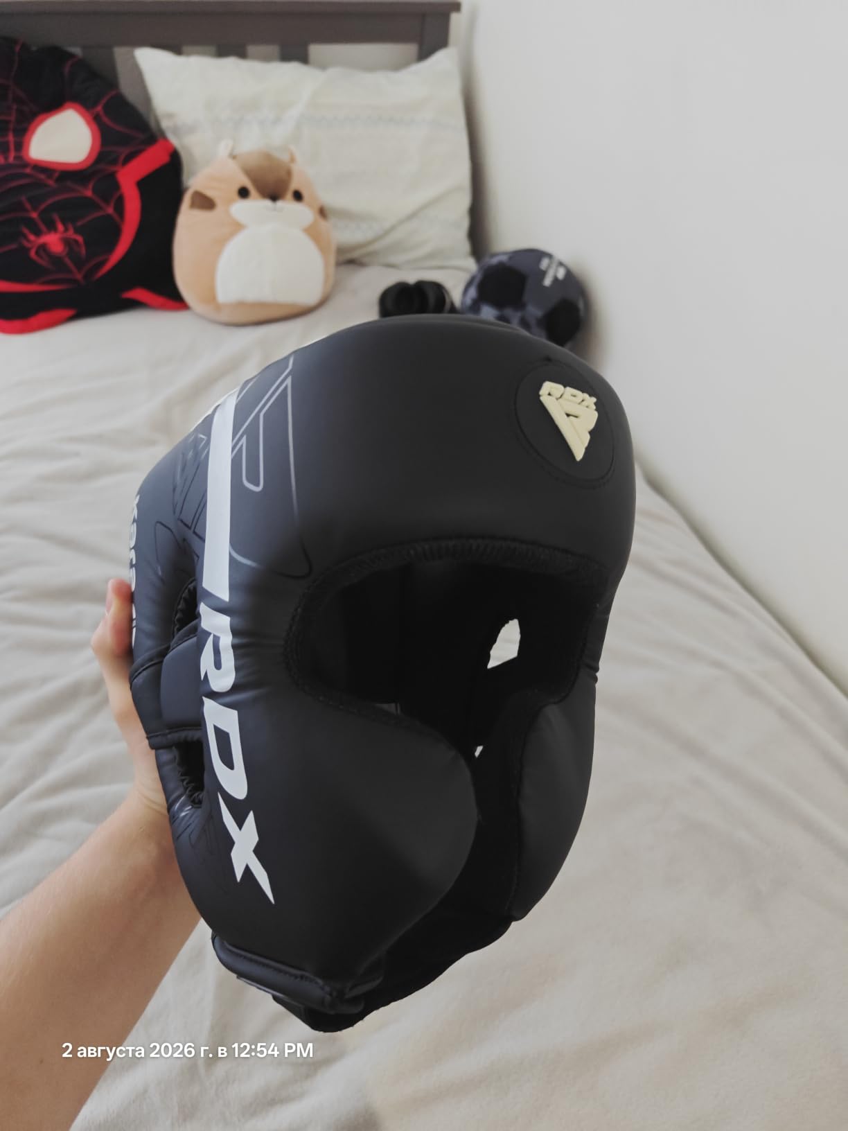 RDX Boxing Headgear, MMA Training, Adjustable Padded Kara, Muay Thai Headgear, Kickboxing, Sparring, Martial Arts, Karate, Taekwondo Helmet customer photo 2