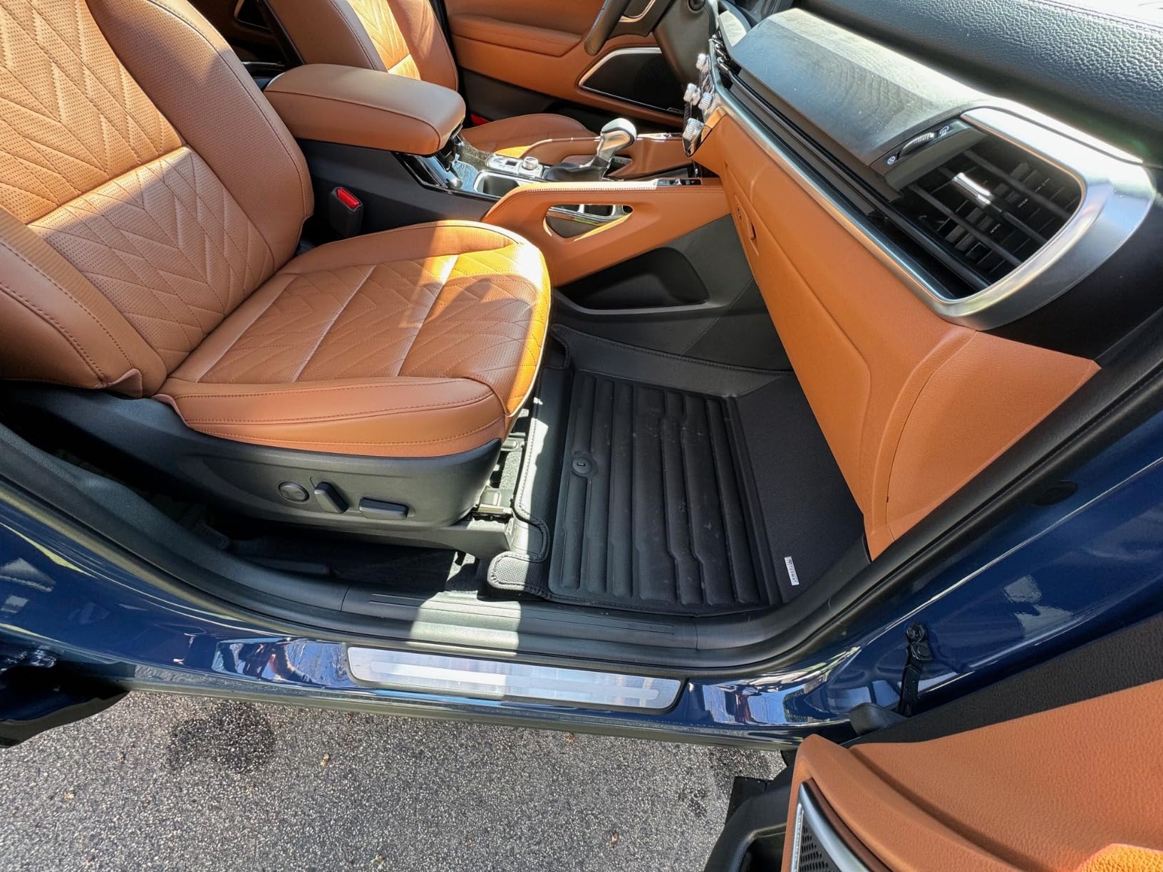 TuxMat - for Kia Telluride 7-Seater 2020-2025 Models - Custom Car Mats - Maximum Coverage, All Weather, Laser Measured - This Full Set Includes 1st, 2nd and 3rd Rows customer photo 2