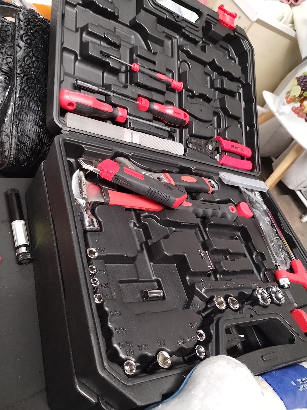 KingTool 325 Piece Home Repair Tool Kit, General Home/Auto Repair Tool Set, Toolbox Storage Case with Drawer, General Household Tool Kit - Perfect for Homeowner, Diyer, Handyman customer photo 1
