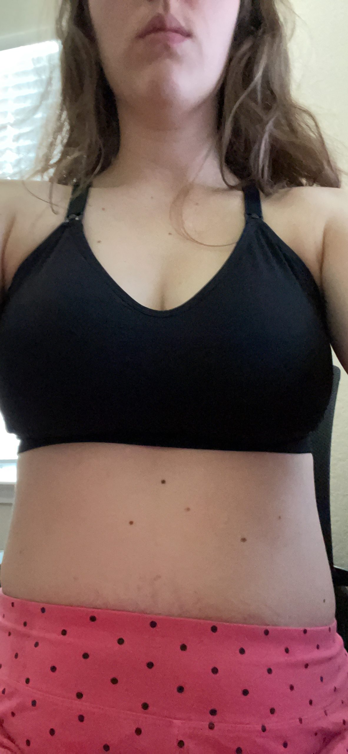 Kindred Bravely Sublime Hands Free Pumping & Nursing Sports Bra | Racerback, wire free & breathable maternity bra with four way stretch. Supportive for workouts. Compatible with breast pumps customer photo 2