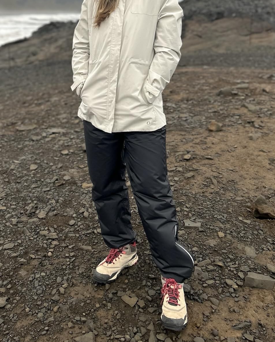 33,000ft Women's Rain Pants, Lightweight Waterproof Rain Over Pants customer photo 2