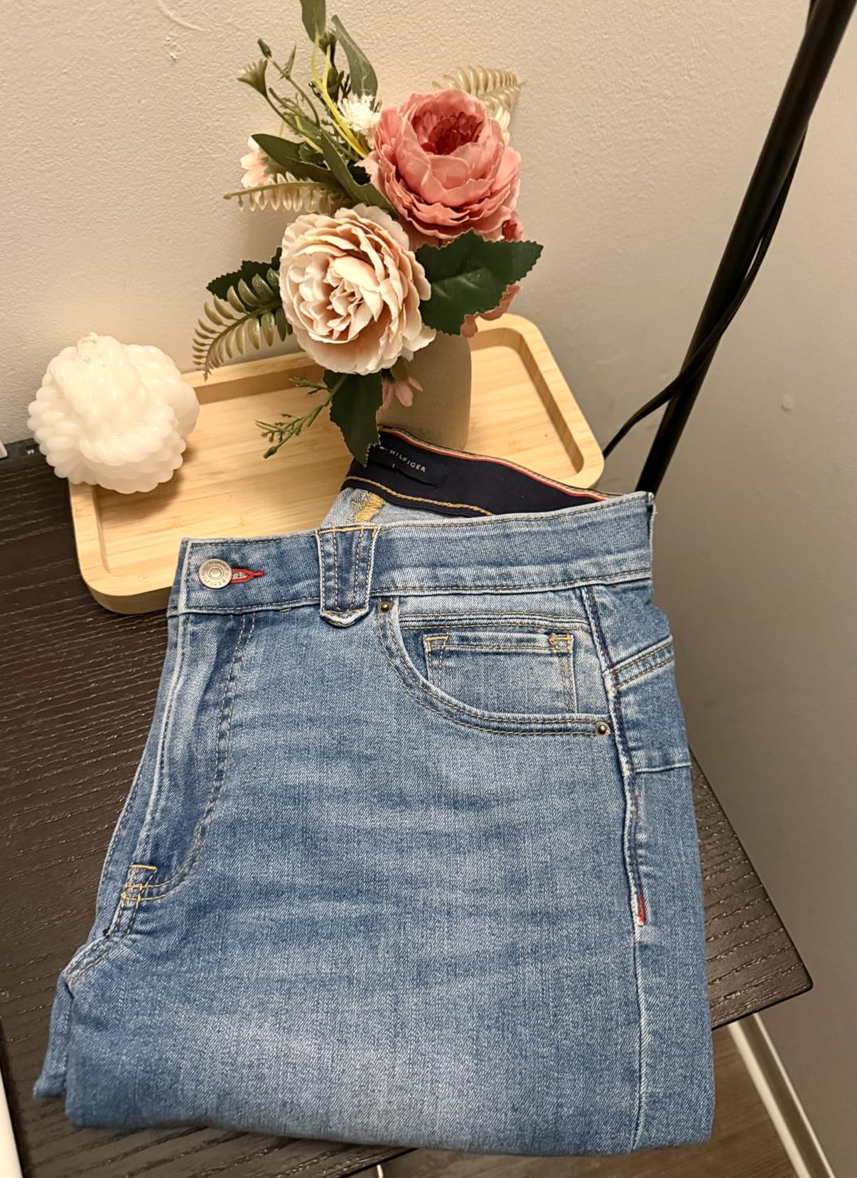 Tommy Hilfiger Tribeca Skinny Crop with Cuff in Indigo Wash Denim customer photo 1
