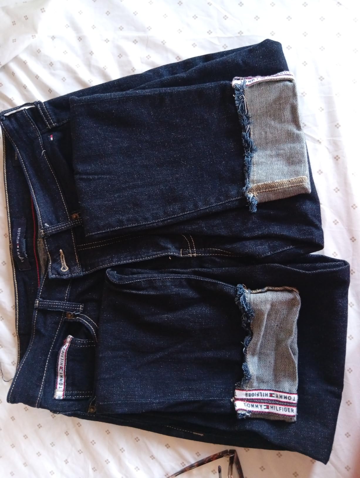 Tommy Hilfiger Tribeca Skinny Crop with Cuff in Indigo Wash Denim customer photo 2